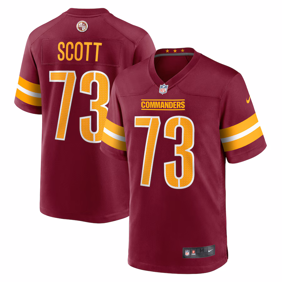 Men's Washington Commanders Trent Scott Nike Burgundy Game Jersey - Jersey
