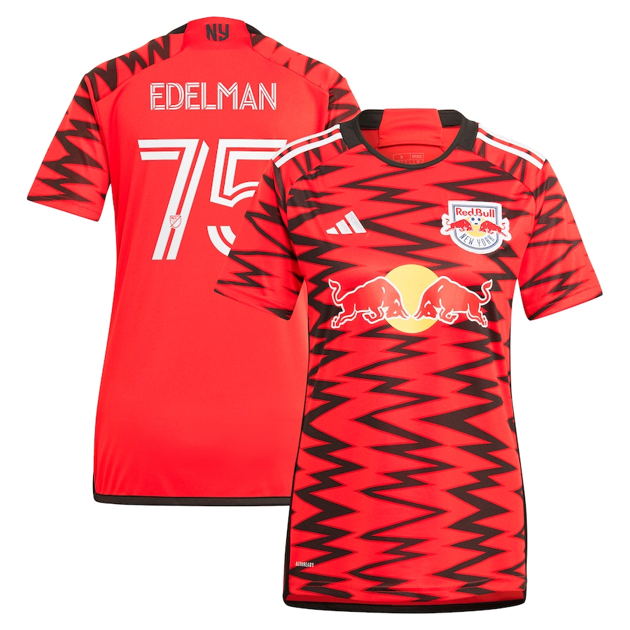 Women's New York Red Bulls Daniel Edelman adidas Red 2024 Legacy Replica Player Jersey - Jersey
