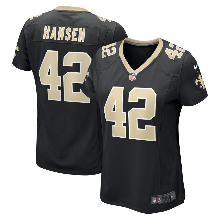 Women's New Orleans Saints Chase Hansen Nike Black Game Jersey - Jersey