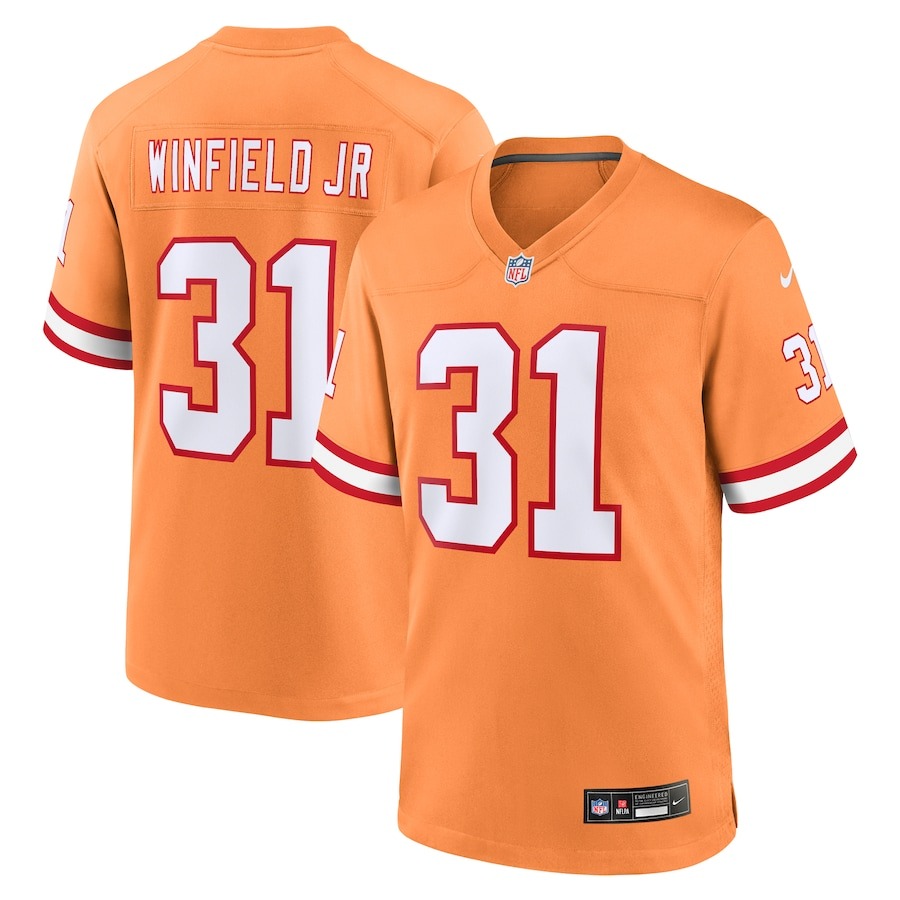 Men's Tampa Bay Buccaneers Antoine Winfield Jr. Nike Orange Throwback Game Jersey - Jersey