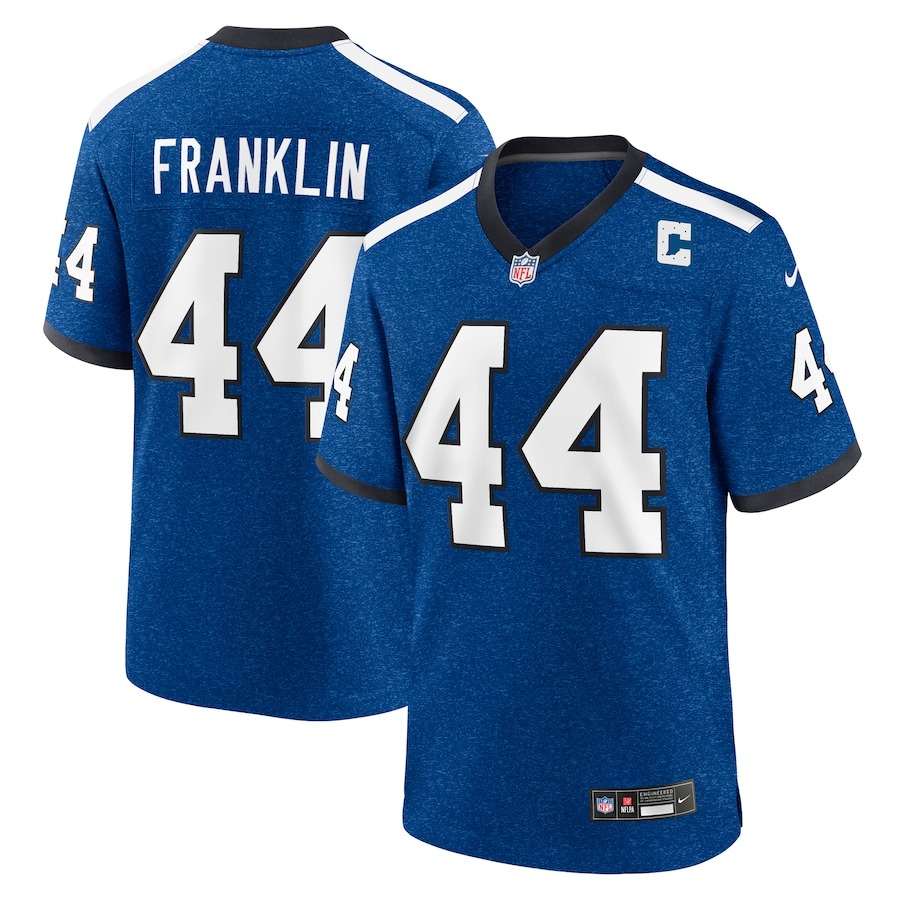 Men's Indianapolis Colts Zaire Franklin Nike Royal Indiana Nights Alternate Game Jersey - Jersey