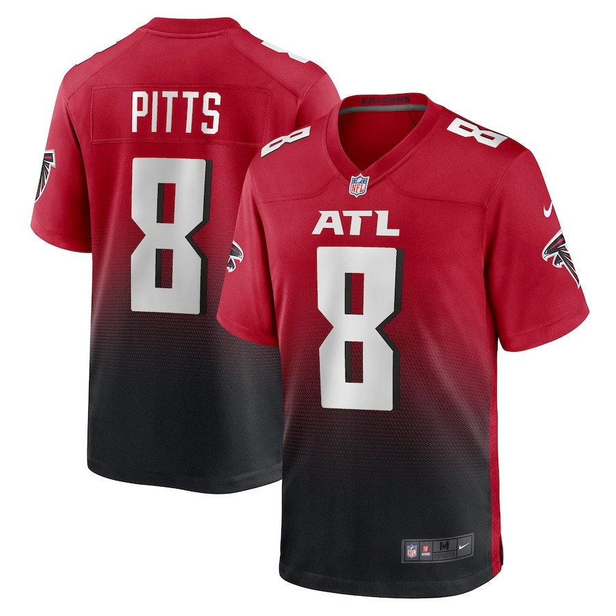 Men's Atlanta Falcons Kyle Pitts Nike Red Alternate Game Jersey - Jersey