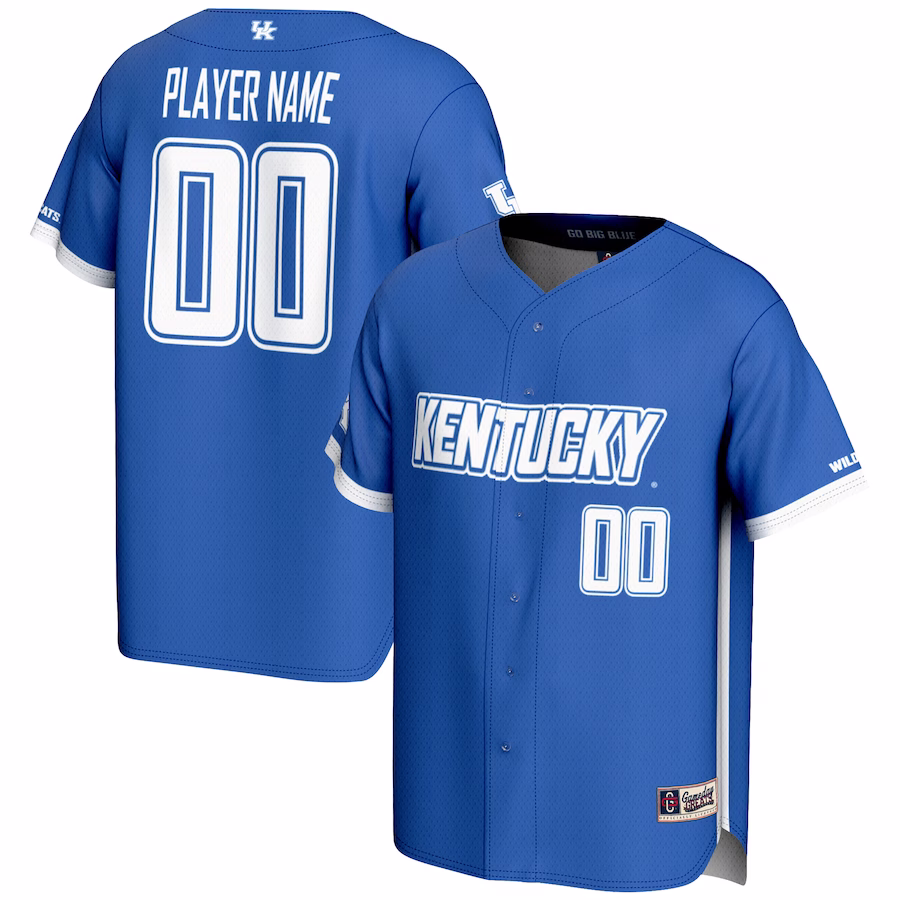 Kentucky Wildcats GameDay Greats Youth NIL Pick-A-Player Lightweight Baseball Jersey - Royal - Jersey