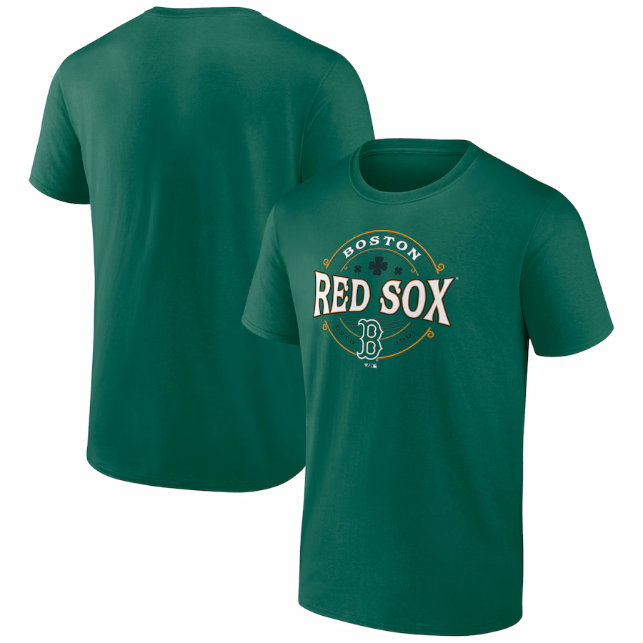 Men's Boston Red Sox Kelly Green St. Patrick's Day Lucky T-Shirt - Jersey