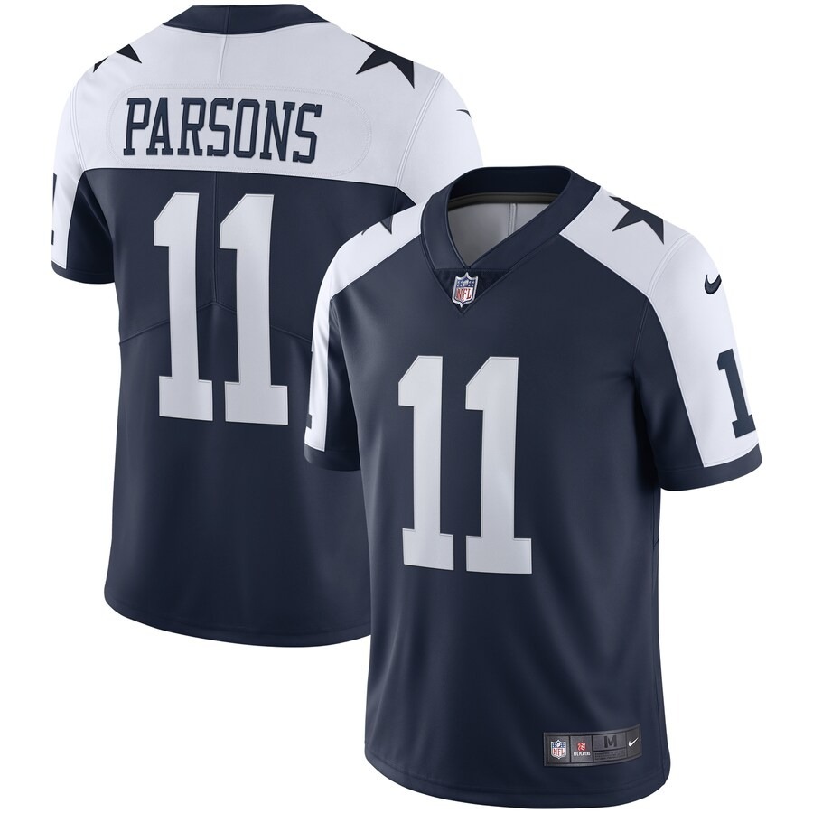 Men's Dallas Cowboys Micah Parsons Nike Navy Alternate Vapor Limited Jersey - Jersey