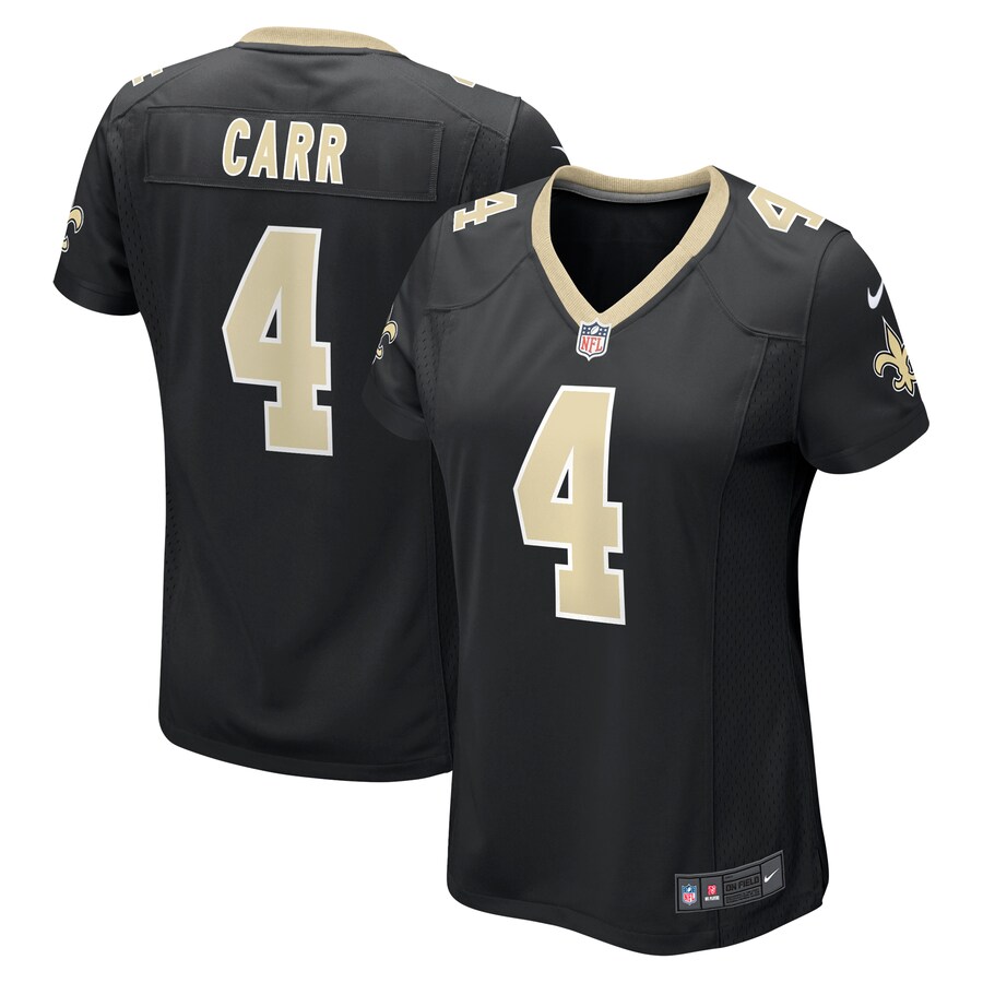 Women's New Orleans Saints Derek Carr Nike Black Game Jersey - Jersey
