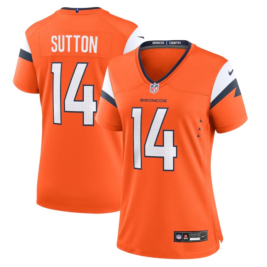 Women's Denver Broncos Courtland Sutton Nike Orange Mile High Collection Game Jersey - Jersey