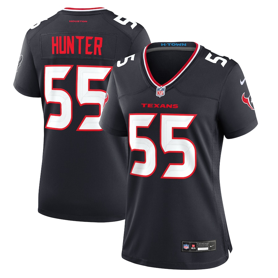Women's Houston Texans Danielle Hunter Nike  Navy Team Game Jersey - Jersey