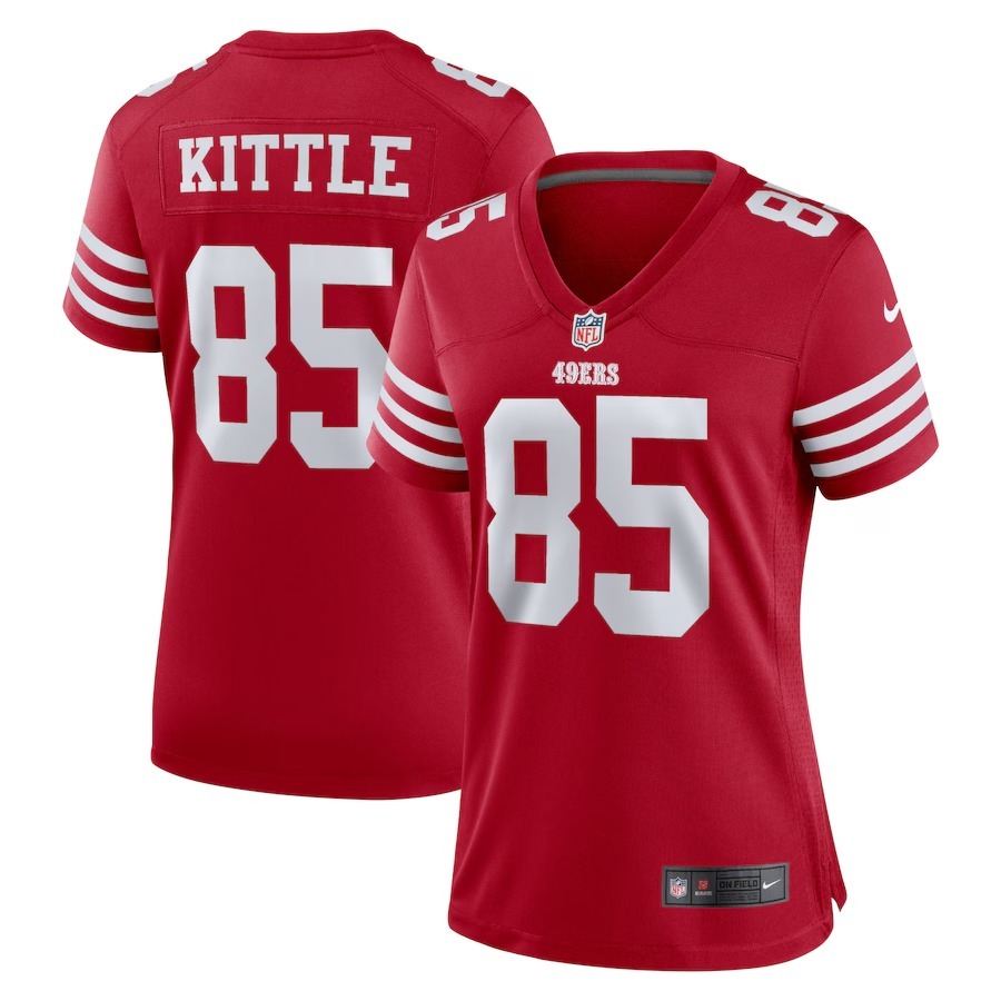 Women's San Francisco 49ers George Kittle Nike Scarlet Team Game Player Jersey - Jersey