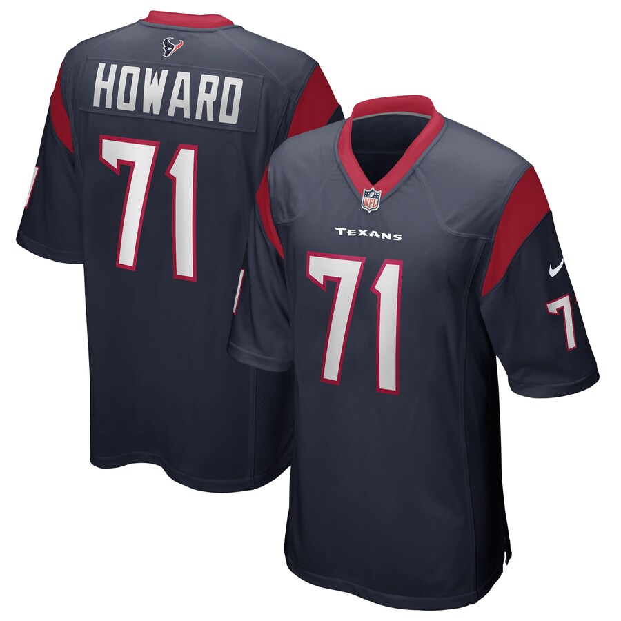 Men's Houston Texans Tytus Howard Nike Navy Game Jersey - Jersey