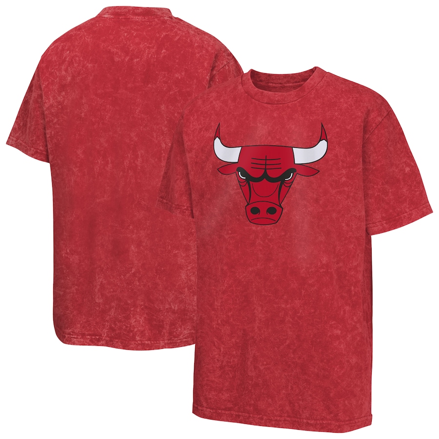 Youth Chicago Bulls  Red Rugged Defense T-Shirt - Jersey