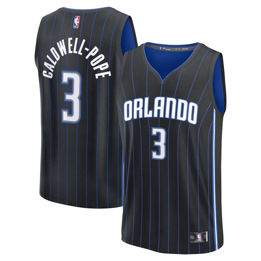 Youth Orlando Magic Kentavious Caldwell-Pope Fanatics Black Fast Break Replica Player Jersey - Icon Edition - Jersey