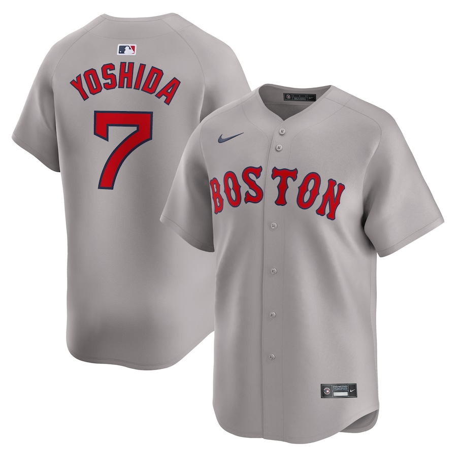 Men's Boston Red Sox Masataka Yoshida Nike Gray Away Limited Player Jersey - Jersey