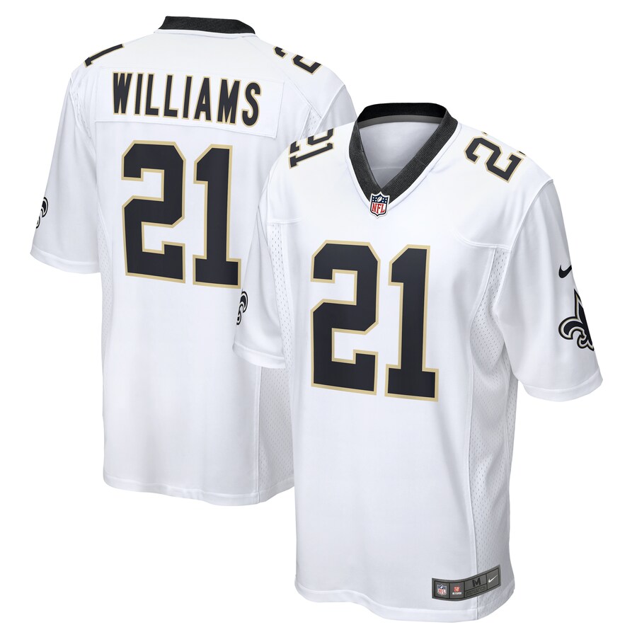 Men's New Orleans Saints Jamaal Williams Nike  White Team Game Jersey - Jersey