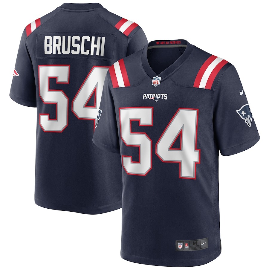 Men's New England Patriots Tedy Bruschi Nike Navy Game Retired Player Jersey - Jersey