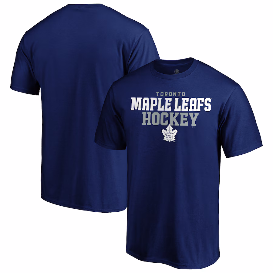 Men's Toronto Maple Leafs Navy Double Stack T-Shirt - Jersey