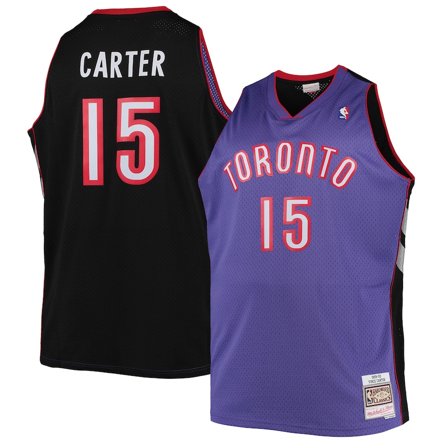 Men's Toronto Raptors Vince Carter Mitchell & Ness Purple Big & Tall 1999/00 Hardwood Classics Swingman Jersey - Jersey