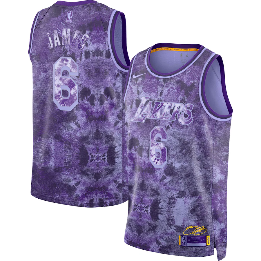 Unisex Los Angeles Lakers LeBron James Nike Purple Select Series Swingman Jersey - Jersey