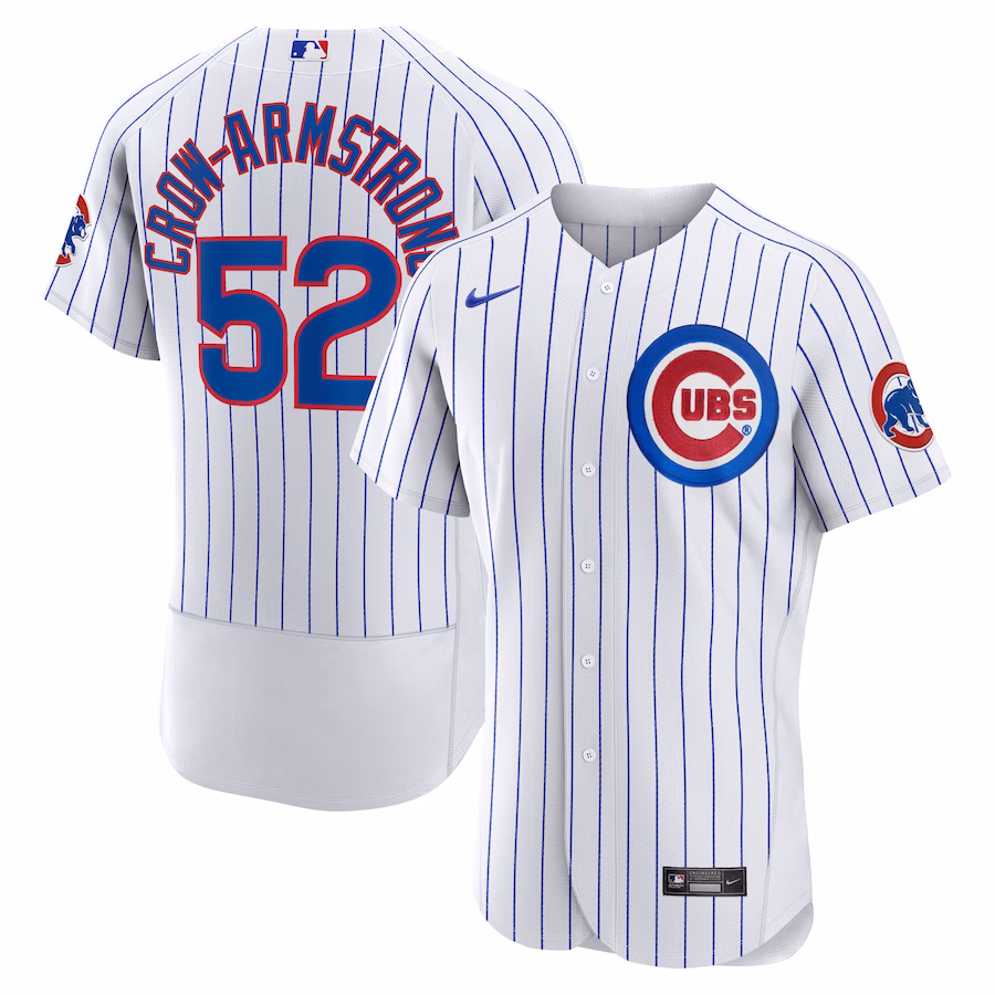Men's Chicago Cubs Pete Crow-Armstrong Nike White Home Authentic Player Jersey - Jersey