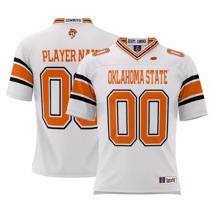 Oklahoma State Cowboys GameDay Greats Youth NIL Pick-A-Player Football Jersey - White - Jersey