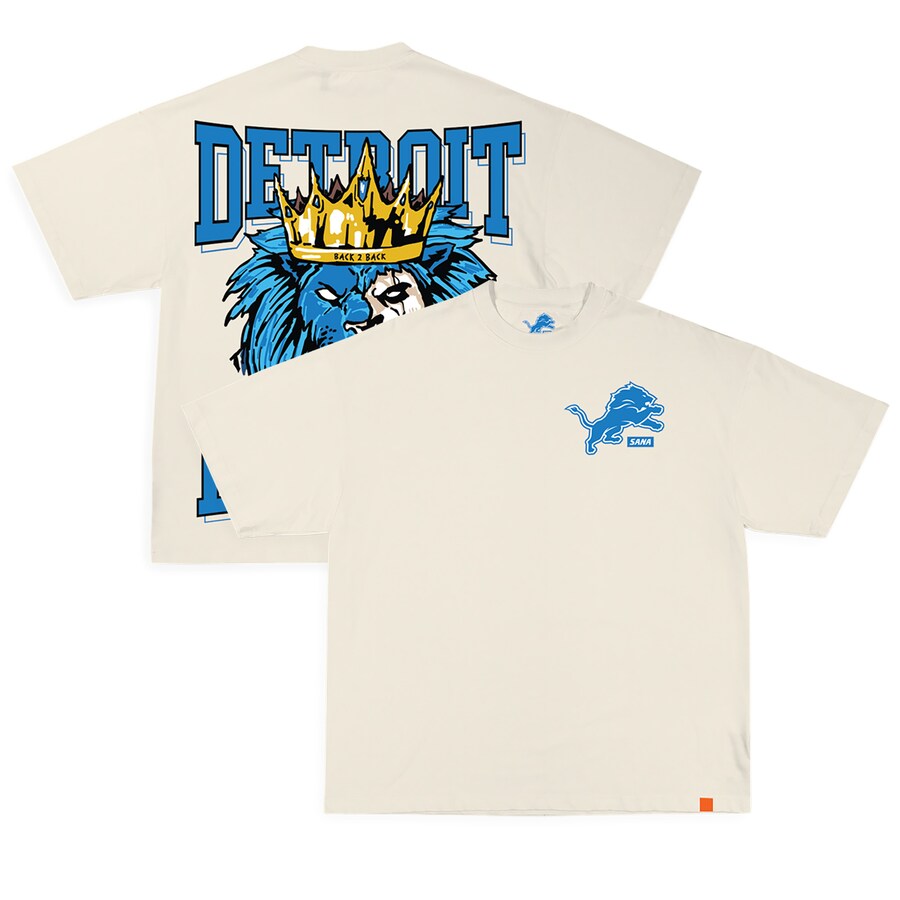 Unisex SANA x Detroit Lions Cream Roar T-Shirt - Jersey