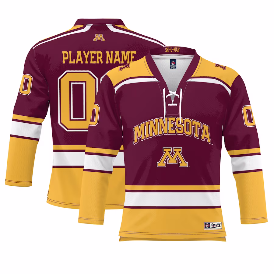 Minnesota Golden Gophers GameDay Greats NIL Pick-A-Player Hockey Jersey - Maroon - Jersey