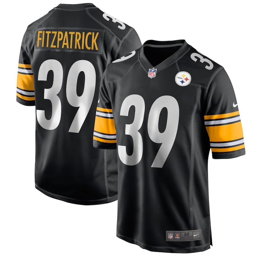 Men's Pittsburgh Steelers Minkah Fitzpatrick Nike Black Game Jersey - Jersey