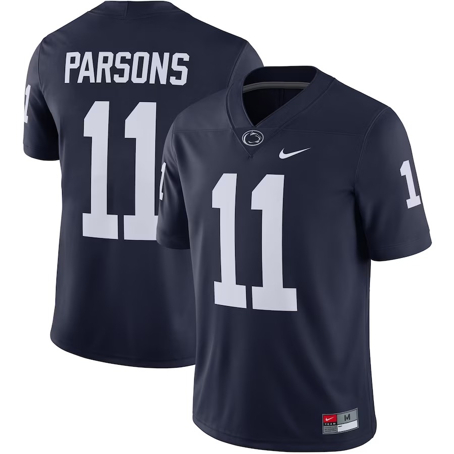 Micah Parsons Penn State Nittany Lions Nike 2021 Draft Class Game Jersey - Navy - Jersey