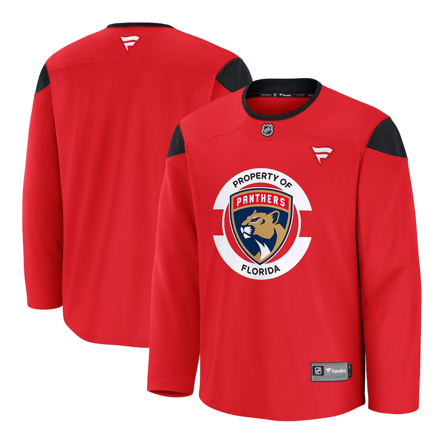Men's Florida Panthers Fanatics Red Home Practice Jersey - Jersey