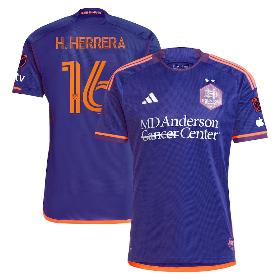 Men's Houston Dynamo FC Héctor Herrera adidas Purple 2024 Still Holdin' Authentic Player Jersey - Jersey