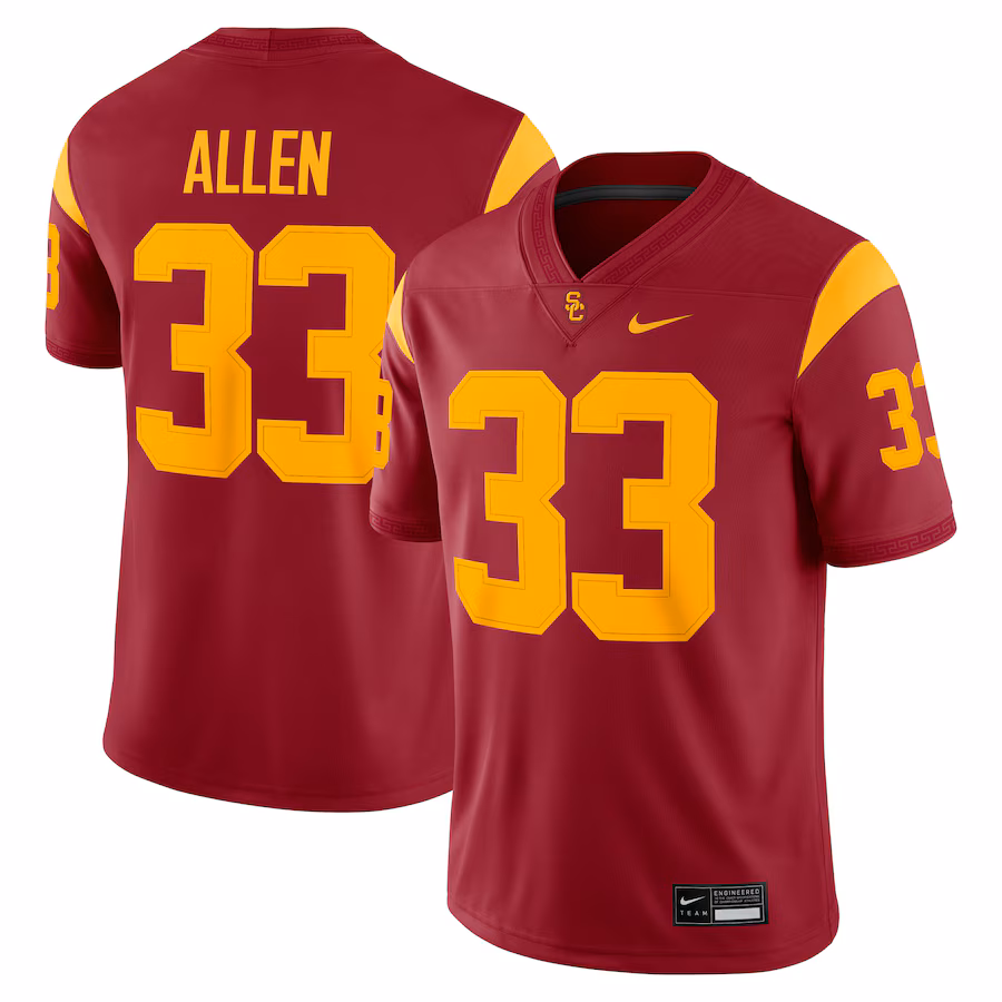 Men's Nike Marcus Allen Cardinal USC Trojans Alumni Game Jersey - Jersey