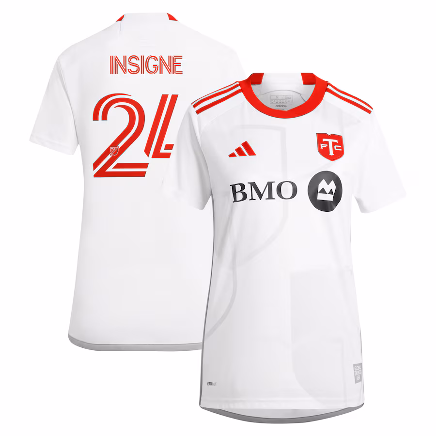 Women's Toronto FC Lorenzo Insigne adidas White 2024 GTA Kit Replica Player Jersey - Jersey