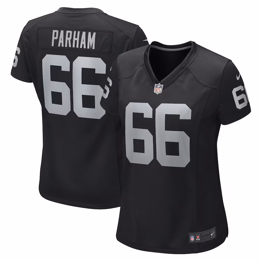 Women's Las Vegas Raiders Dylan Parham Nike Black Game Player Jersey - Jersey