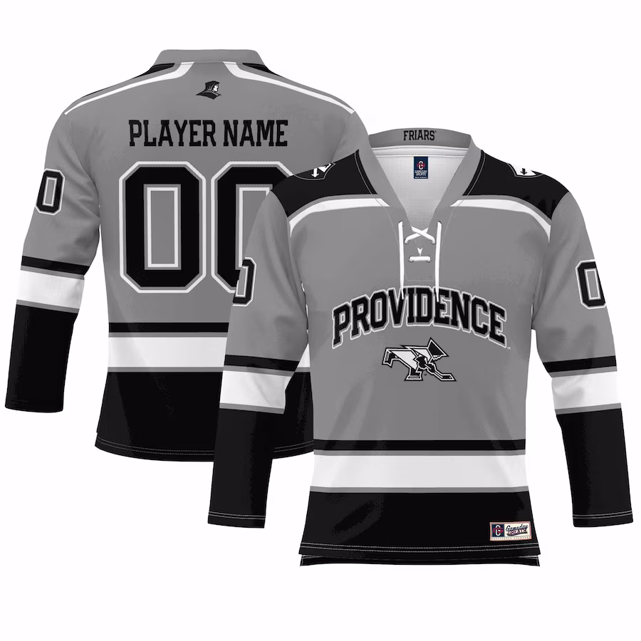 Providence Friars GameDay Greats Youth NIL Pick-A-Player Women's Ice Hockey Jersey - Gray - Jersey