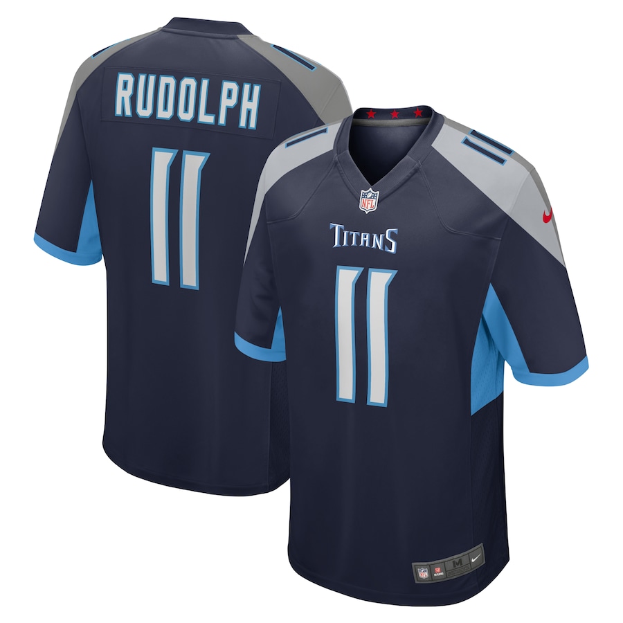 Men's Tennessee Titans Mason Rudolph Nike Navy Game Jersey - Jersey