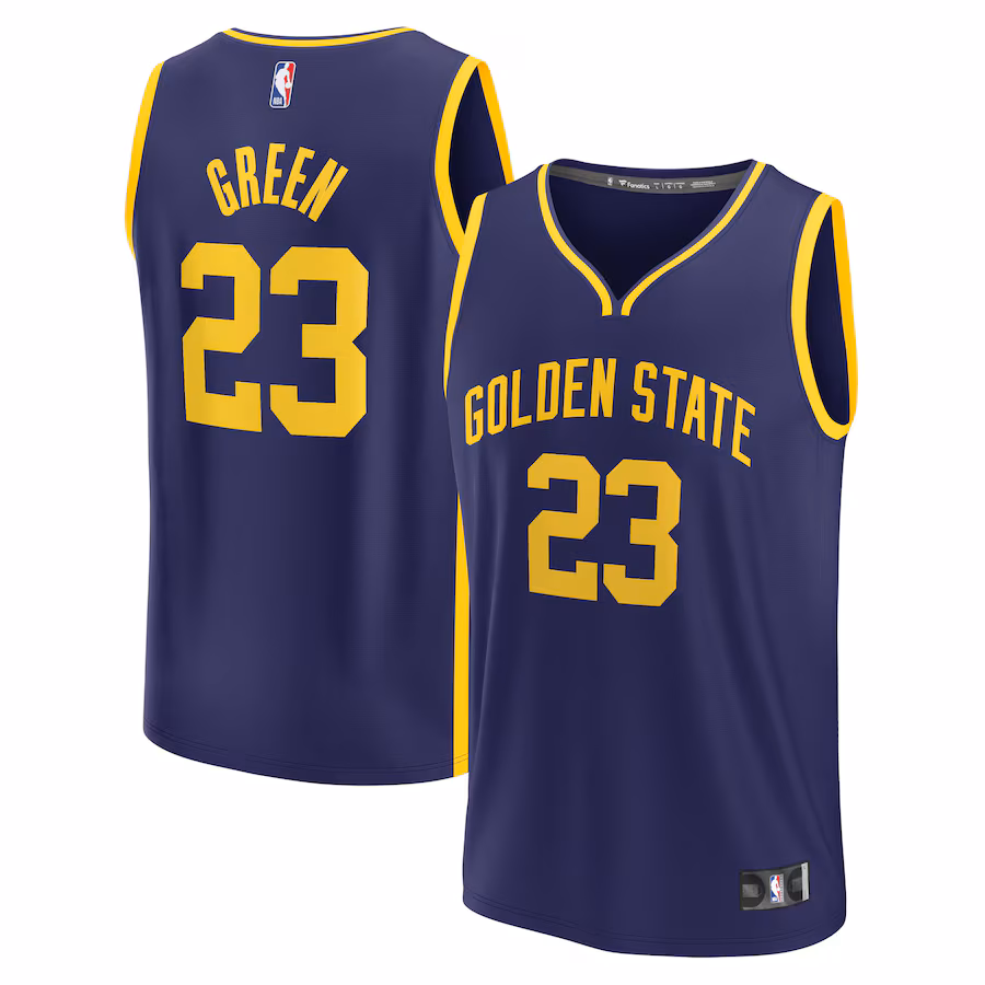 Youth Golden State Warriors Draymond Green Fanatics Navy Fast Break Player Jersey - Statement Edition - Jersey