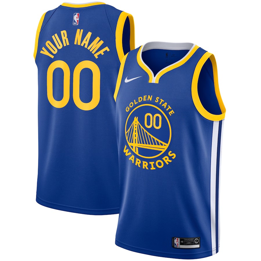 Unisex Golden State Warriors Nike Royal 2019/20 Custom Swingman Jersey - Icon - Jersey