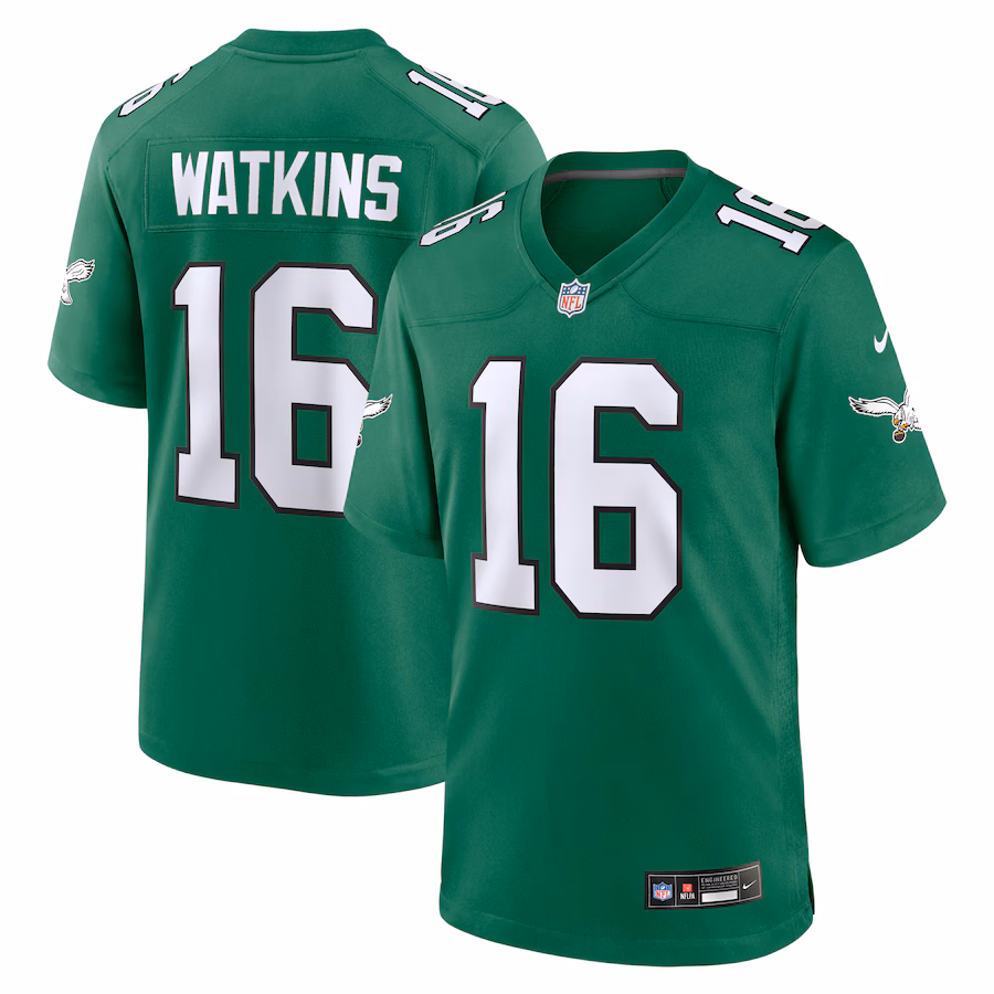 Men's Philadelphia Eagles Quez Watkins Nike Kelly Green Alternate Game Jersey - Jersey