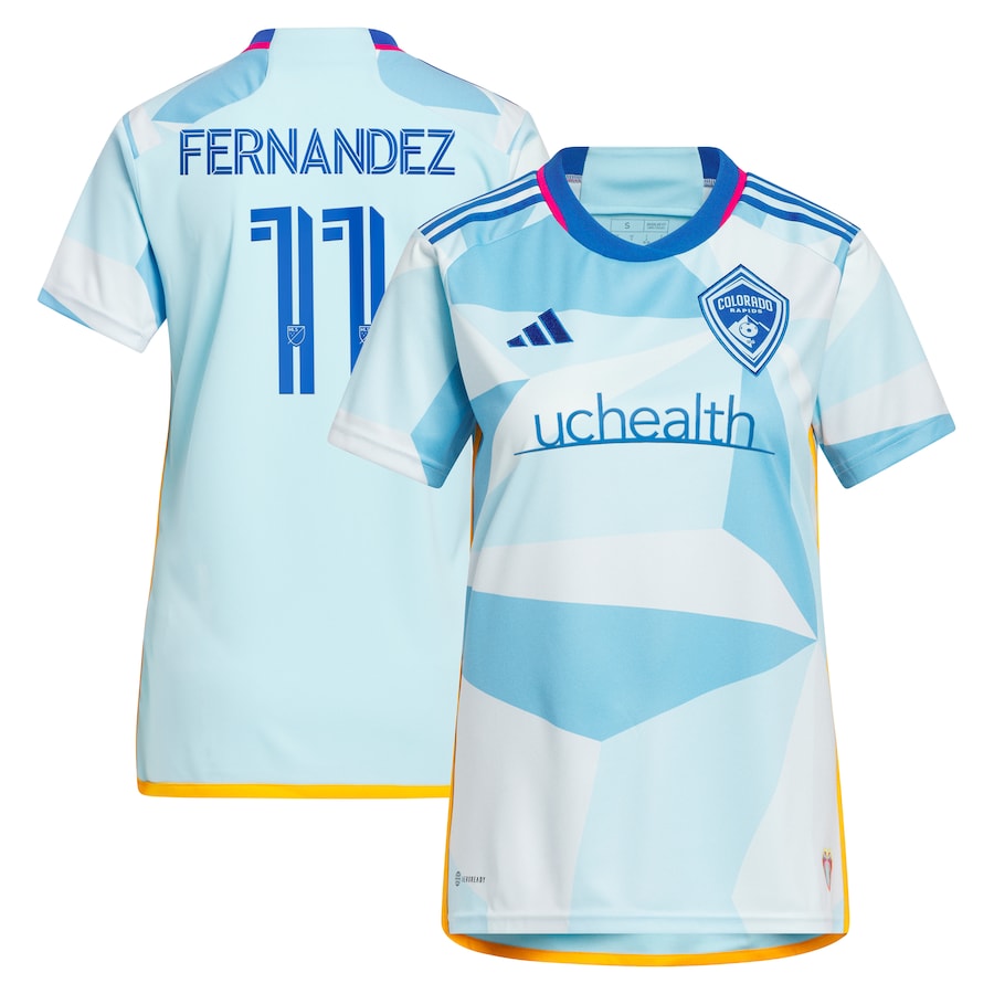 Women's Colorado Rapids Omir Fernandez adidas Light Blue 2024 New Day Kit Replica Player Jersey - Jersey