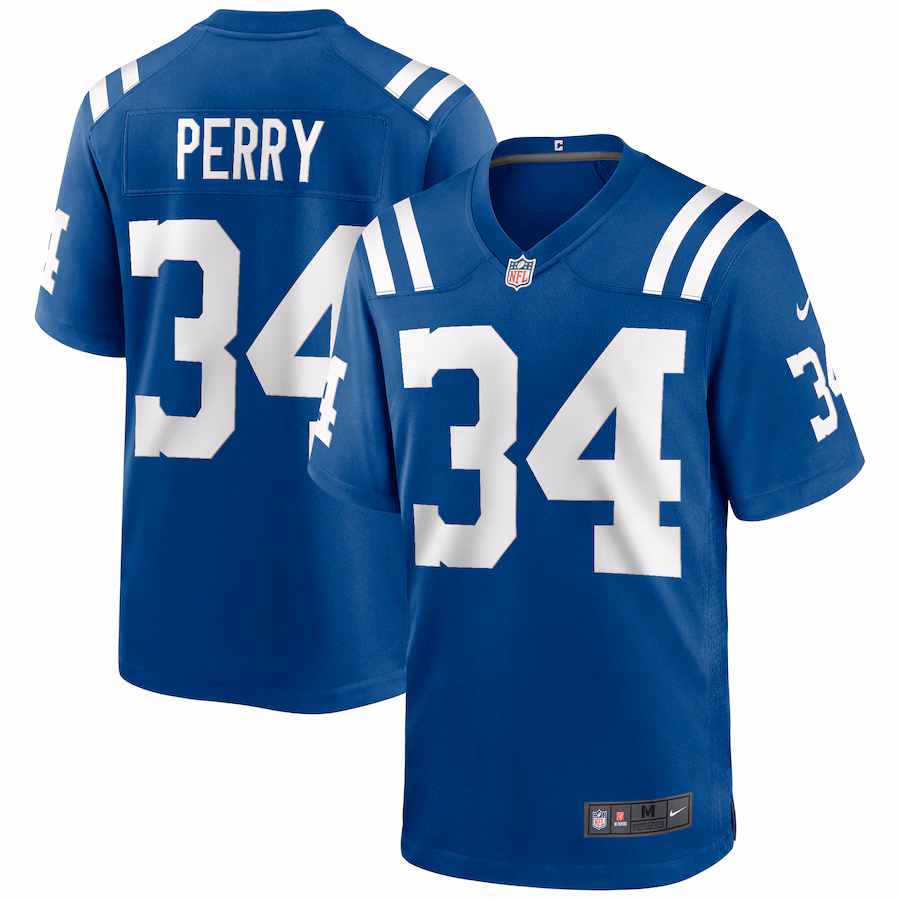 Men's Indianapolis Colts Joe Perry Nike Royal Game Retired Player Jersey - Jersey