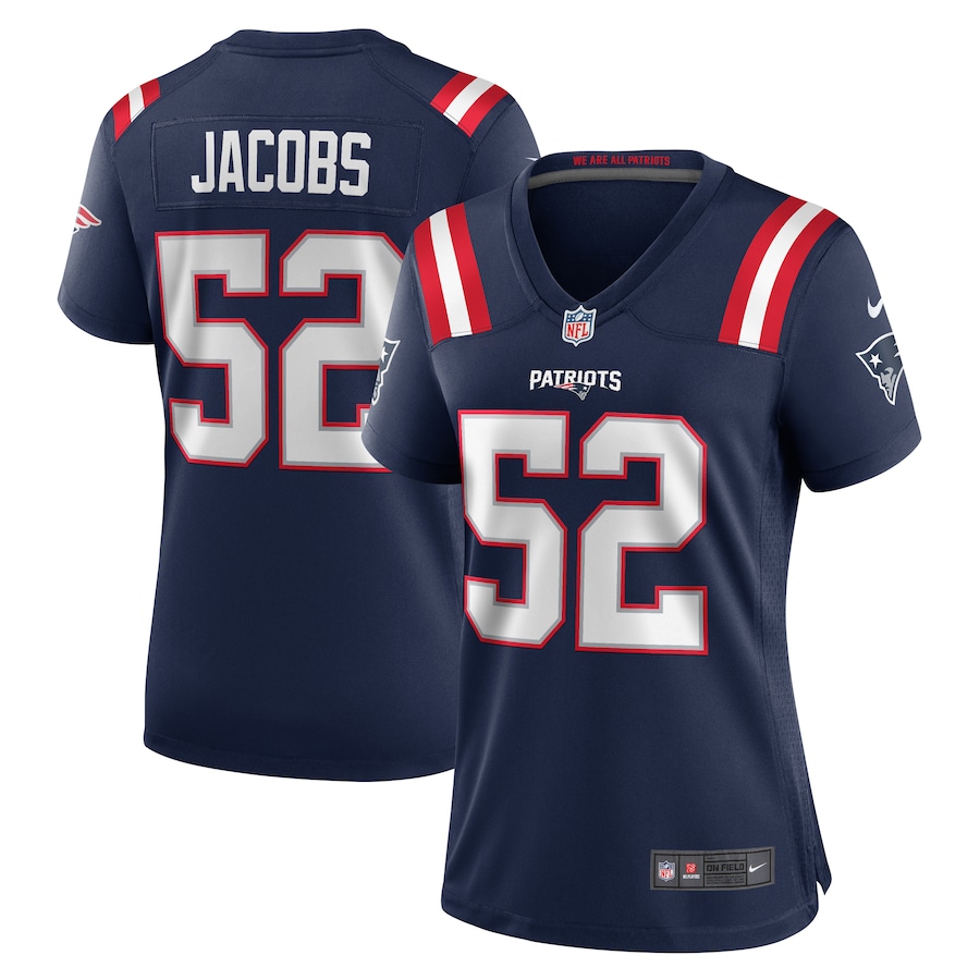 Women's New England Patriots Curtis Jacobs Nike Navy Game Jersey - Jersey
