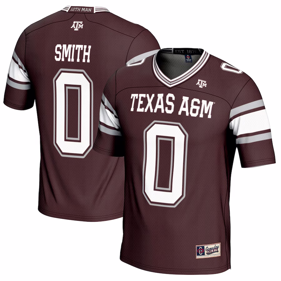 Ainias Smith Texas A&M Aggies GameDay Greats Youth NIL Player Football Jersey - Maroon - Jersey