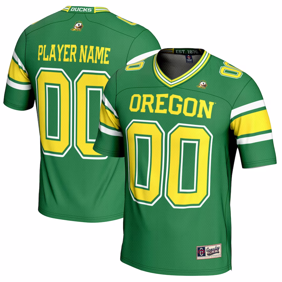 Oregon Ducks GameDay Greats Youth NIL Pick-A-Player Football Jersey - Green - Jersey