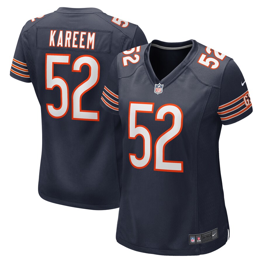 Women's Chicago Bears Khalid Kareem Nike  Navy Team Game Jersey - Jersey