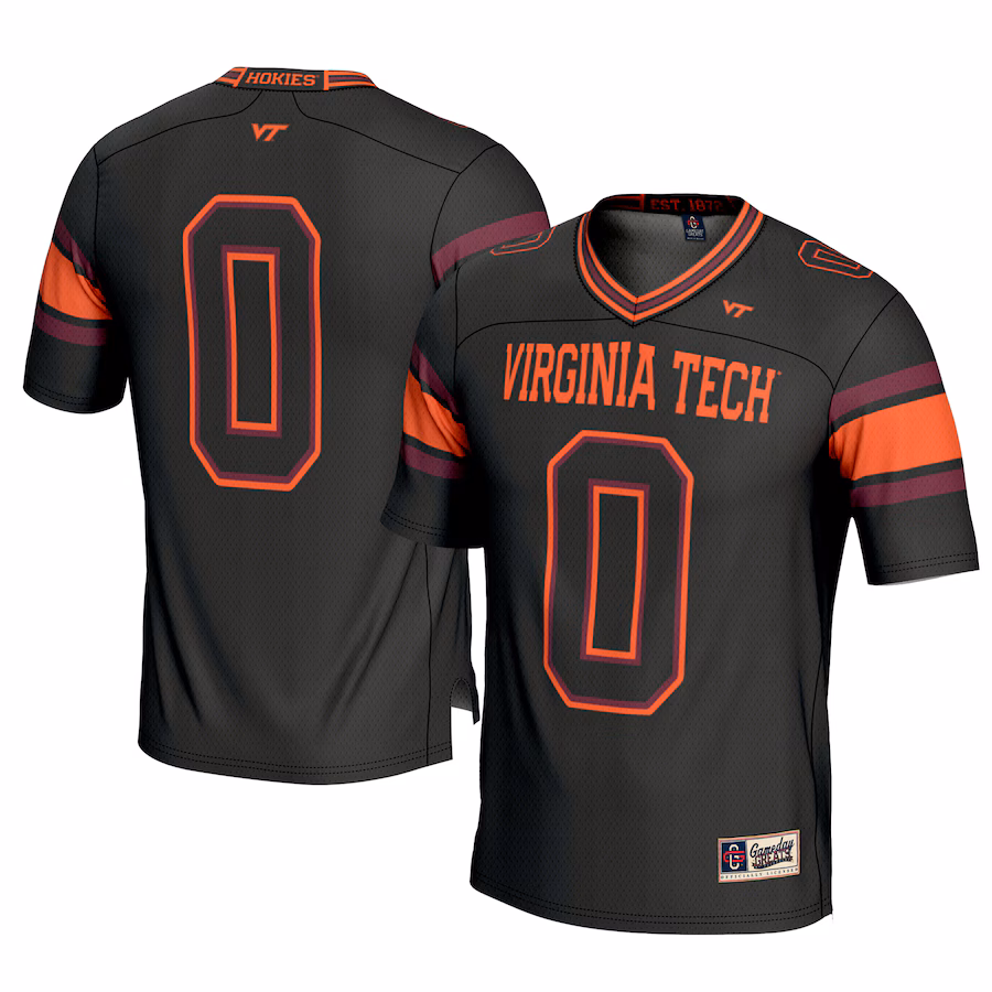 Youth GameDay Greats #0 Black Virginia Tech Hokies Football Jersey - Jersey