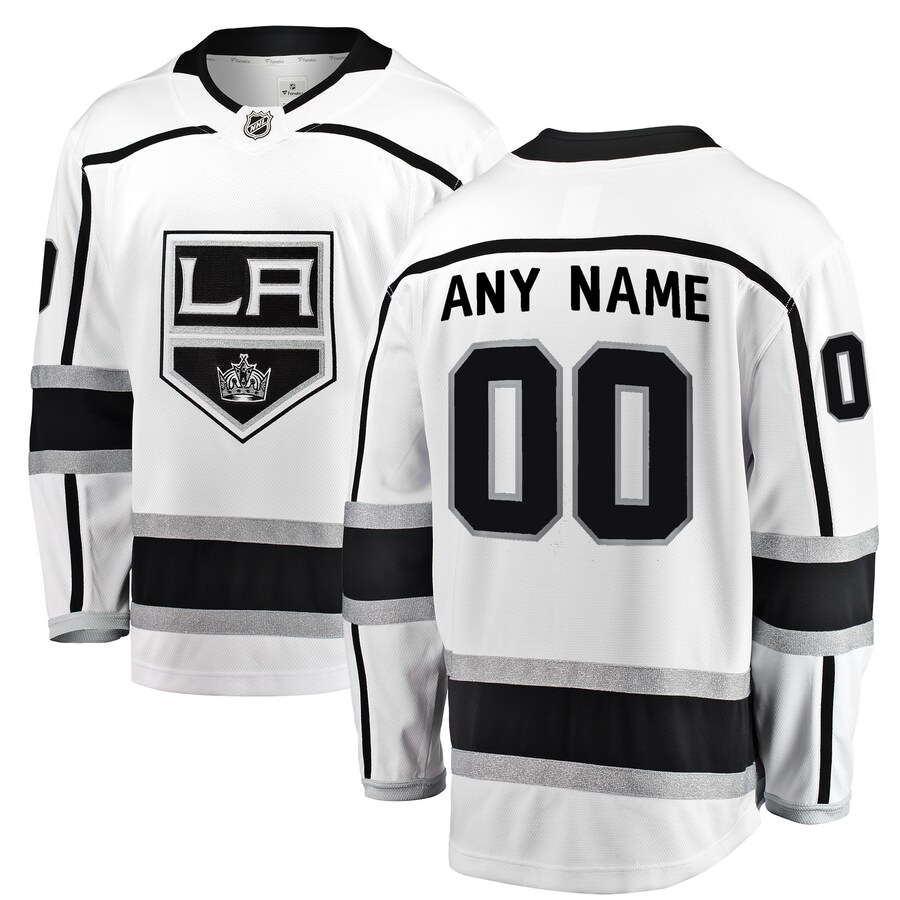 Men's Los Angeles Kings Fanatics Branded White Away Breakaway Custom Jersey - Jersey