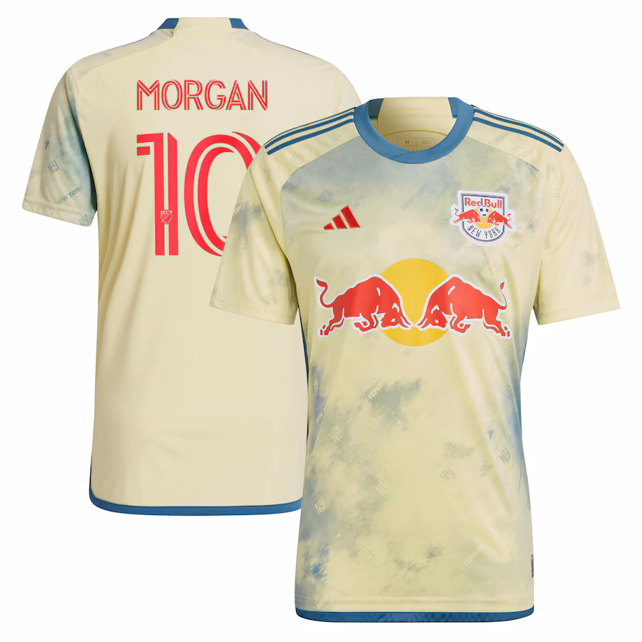 Men's New York Red Bulls Lewis Morgan adidas Yellow 2023 Daniel Patrick Kit Replica Jersey - Jersey