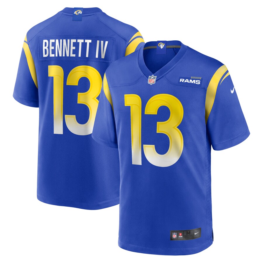 Men's Los Angeles Rams Stetson Bennett Nike Royal Team Game Jersey - Jersey