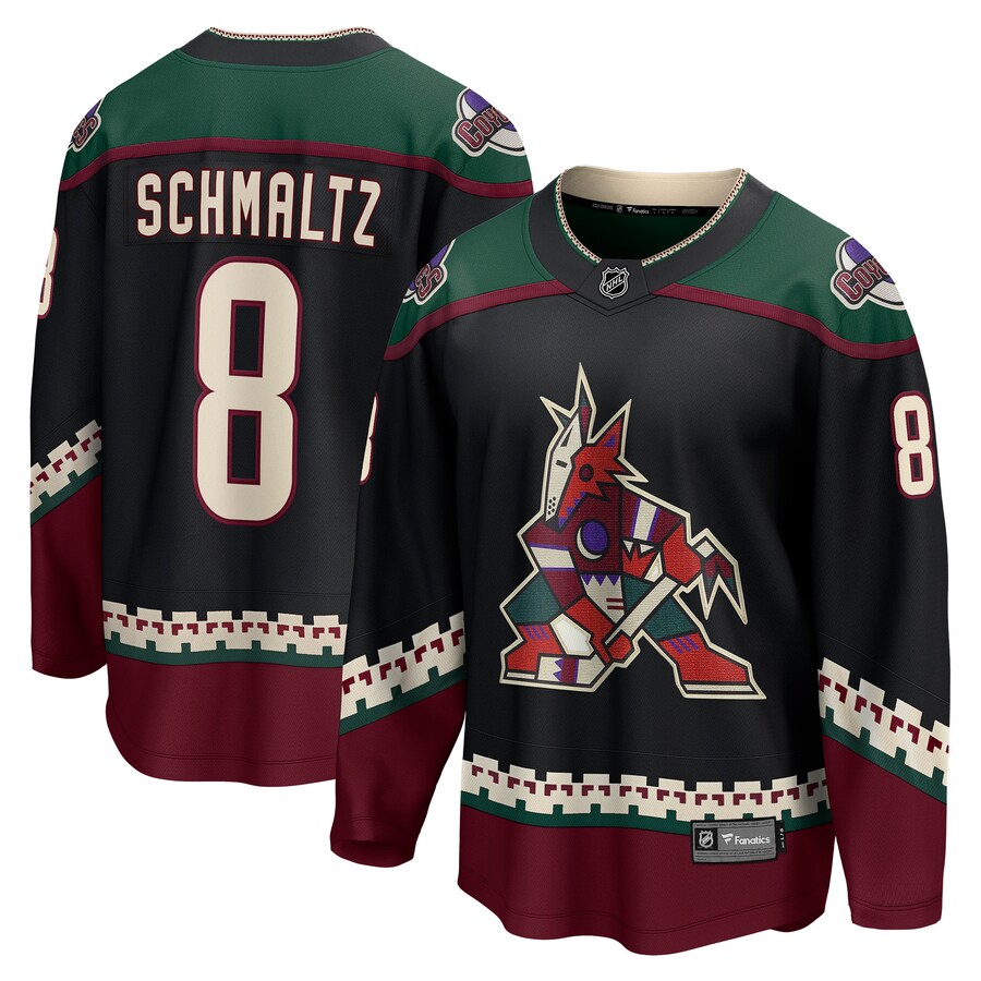Men's Arizona Coyotes Nick Schmaltz Fanatics Branded Black Home Breakaway Player Jersey - Jersey