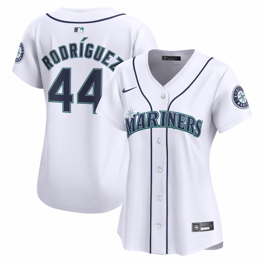 Women's Seattle Mariners Julio Rodríguez Nike White Home Limited Player Jersey - Jersey